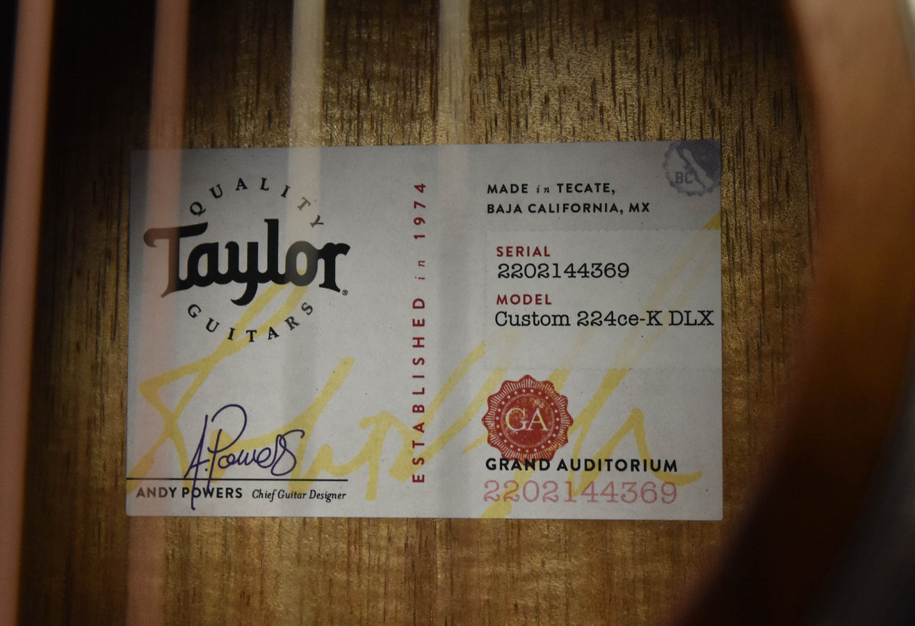 Taylor Limited Edition 224CE-K Dlx all Koa Acoustic Guitar