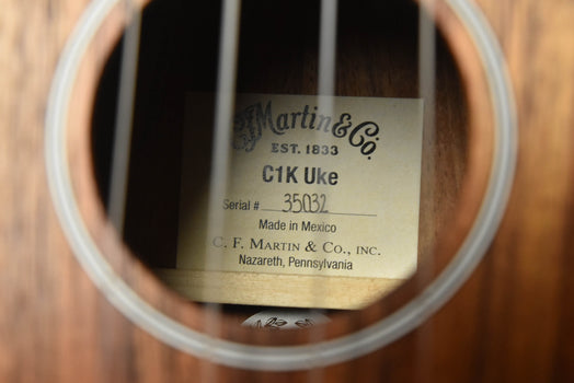 martin c1k concert ukulele- all koa