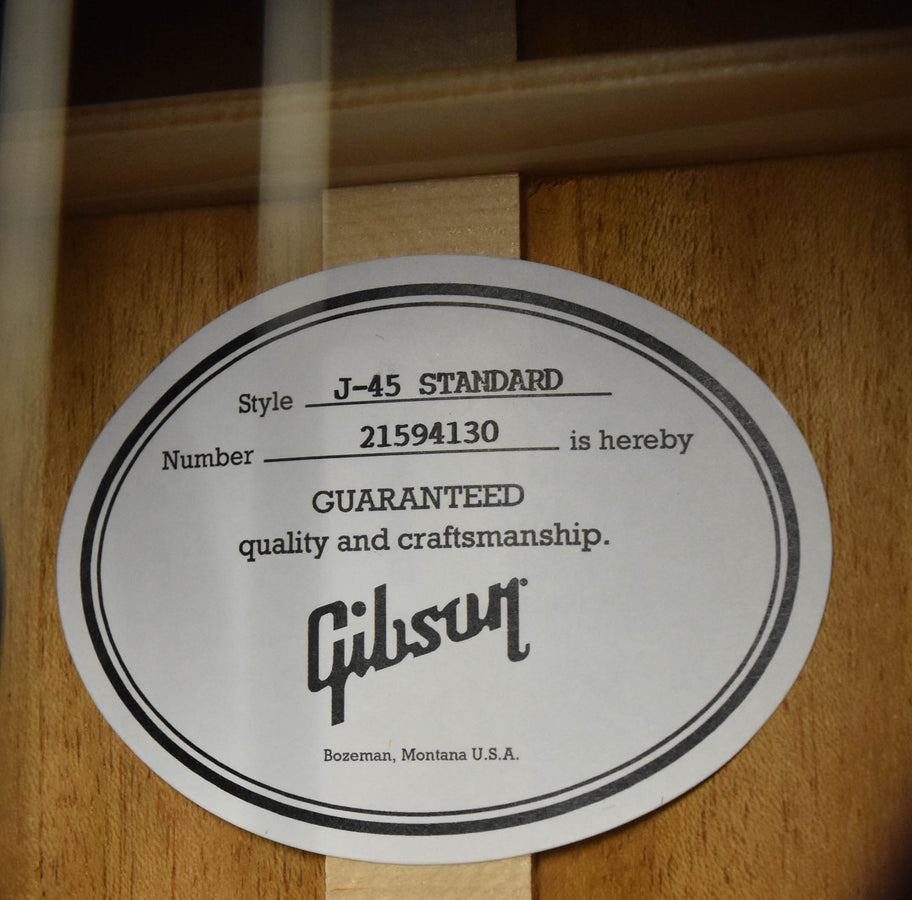 Gibson J-45 Standard Vintage Sunburst Acoustic Guitar