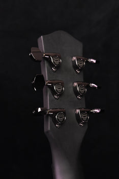 used mcpherson carbon sable standard weave, black binding  black hardware- new headstock logo