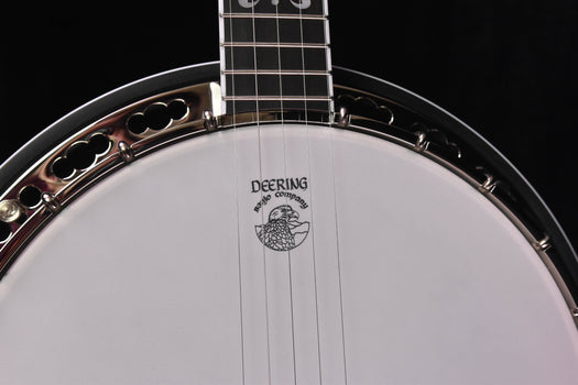 deering maple blossom five string resonator banjo