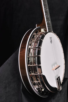 deering maple blossom five string resonator banjo