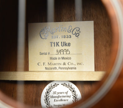 martin t1k tenor koa ukulele