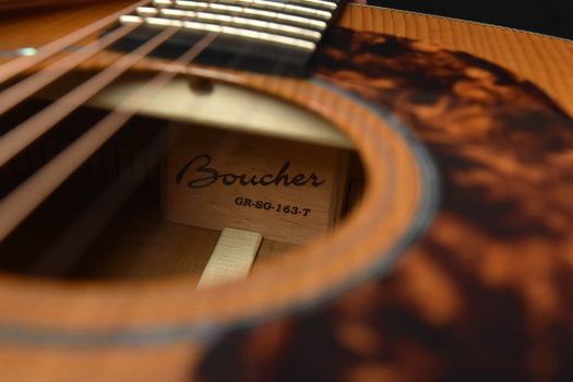 boucher studio goose jumbo torrefied maple and torrefied adirondack spruce jumbo acoustic guitar gr-sg-63t