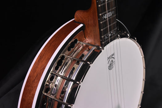 deering sierra mahogany five string banjo