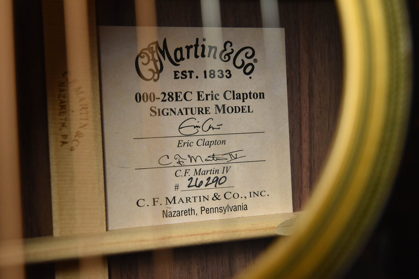 Martin 000-28EC Natural Eric Clapton Acoustic Guitar