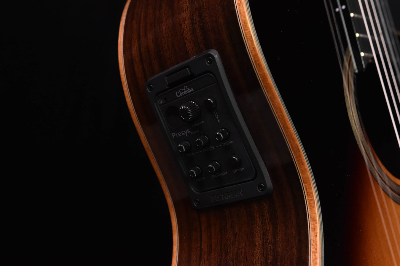 Cordoba Fusion Orchestra CE Cedar Tear Drop Burst