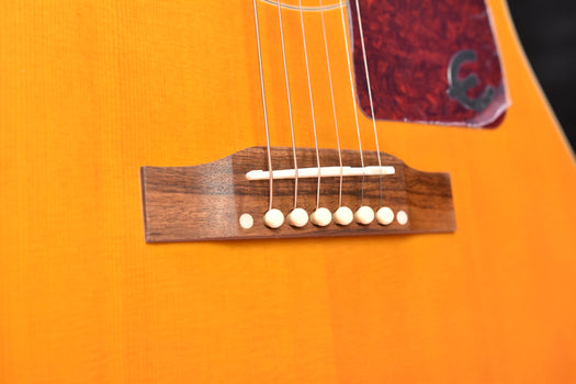 epiphone masterbuilt texan acoustic guitar aged natural antique gloss acoustic guitar