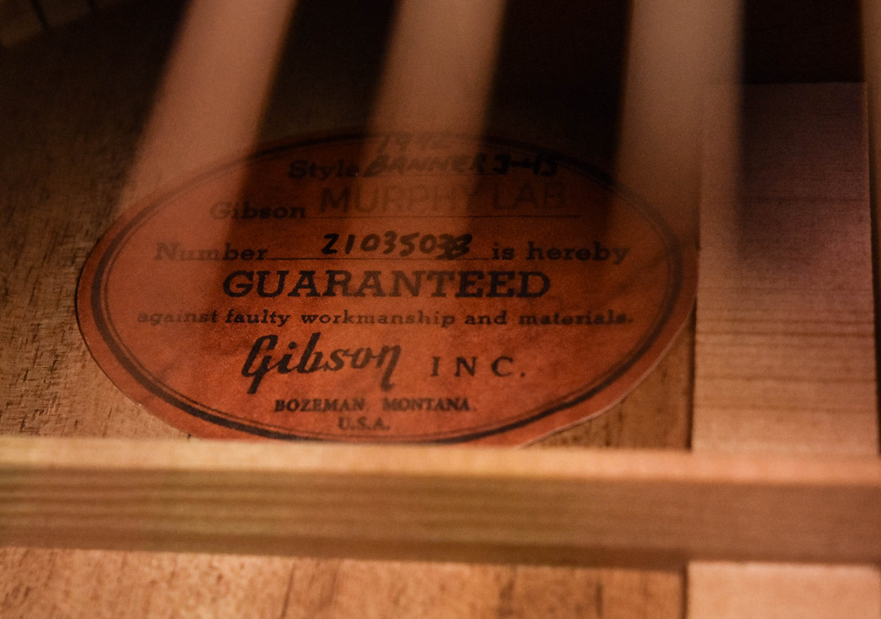 Gibson Murphy lab 1942 Banner J-45 Light Aged Acoustic Guitar