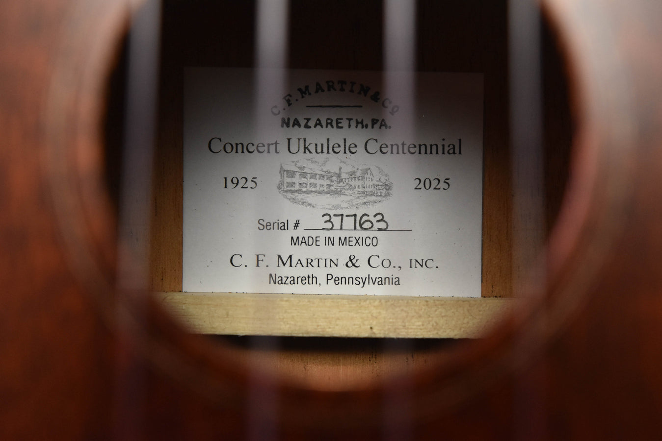 Martin Centennial Concert Ukulele All Mahogany