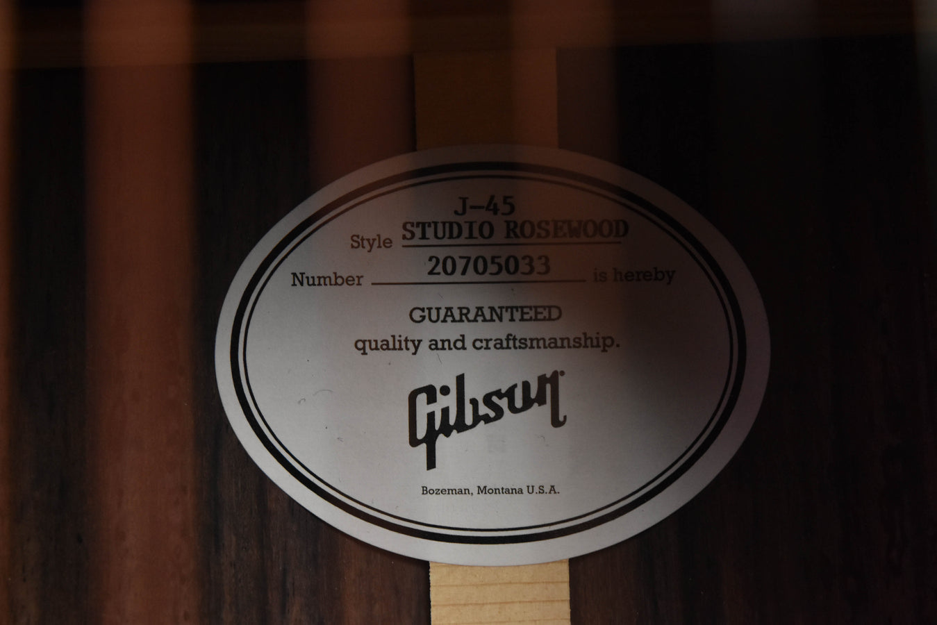 Gibson J-45 Studio Rosewood Acoustic Guitar