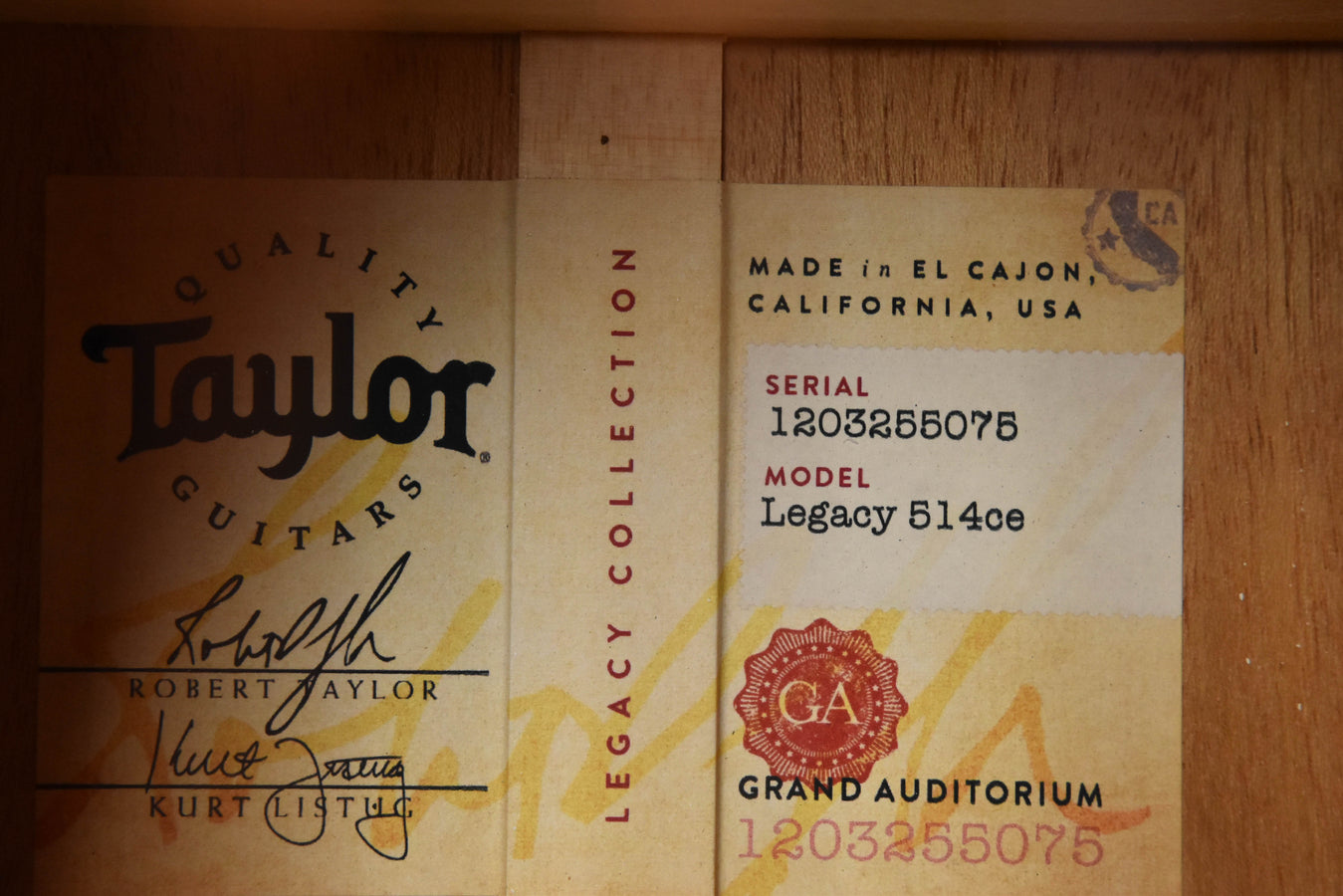 Taylor Legacy 514CE Acoustic Guitar