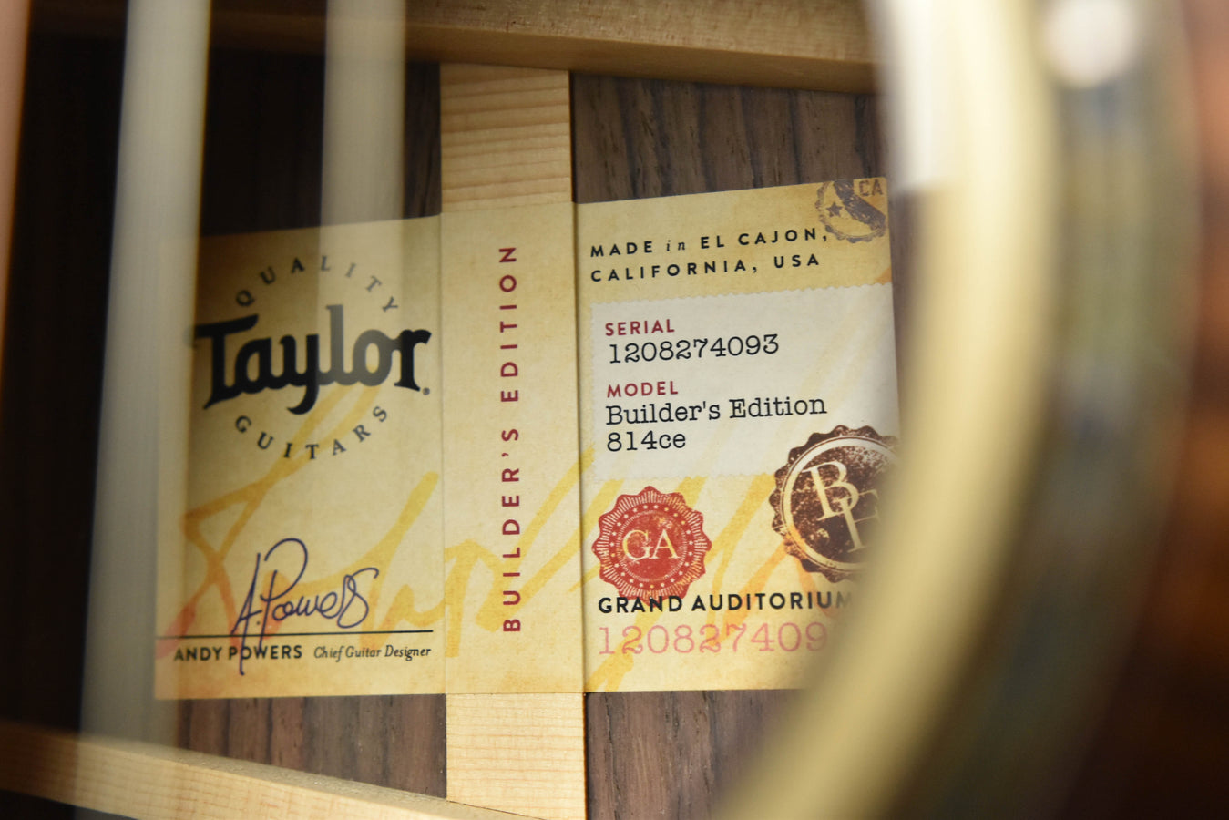 Taylor 814CE Builder's Edition Acoustic Electric Guitar