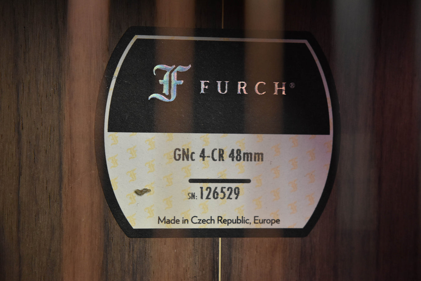 Furch label: GNc4-CR 48mm nut width, Made in Czech Republic (SH126529)