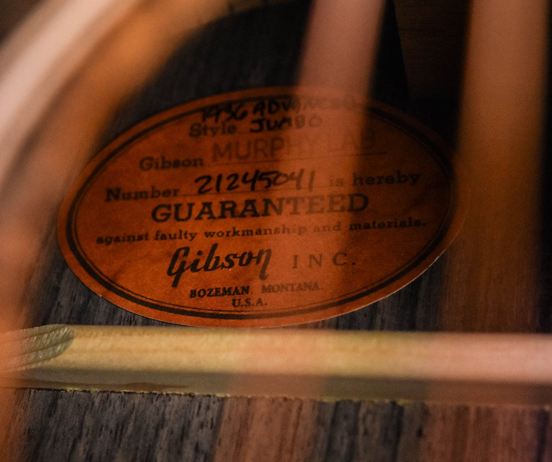 Gibson Murphy Labs 1936 Advanced Jumbo Heavy Aged Acoustic Guitar