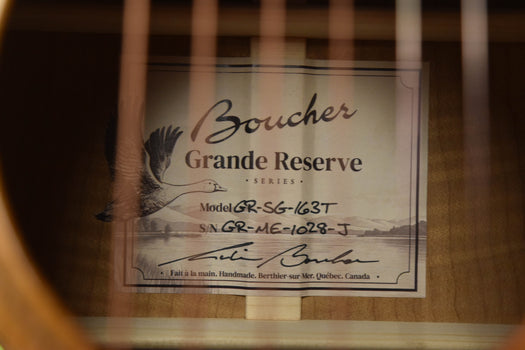 boucher studio goose jumbo torrefied maple and torrefied adirondack spruce jumbo acoustic guitar gr-sg-63t