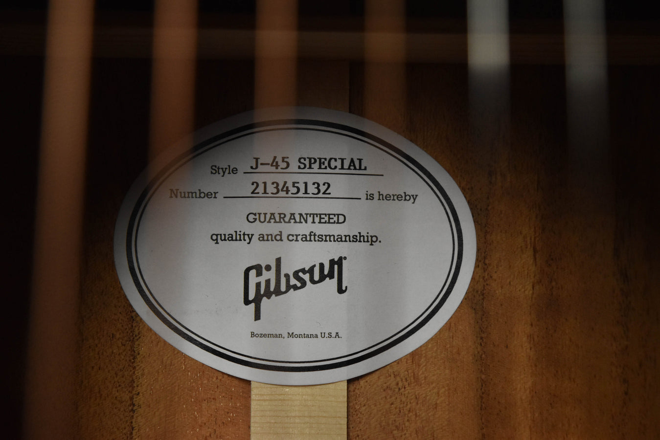 Gibson J-45 Special Sunburst Acoustic Guitar