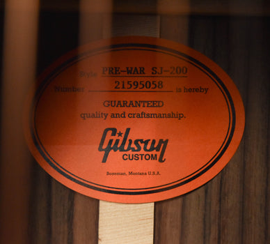 gibson sj-200 prewar rosewood acoustic guitar