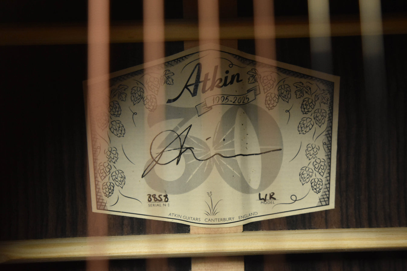 Atkin "White Rice" Adirondack top Dreadnought Acoustic Guitar Aged Finish