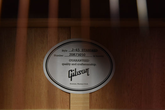 gibson j-45 standard vintage sunburst