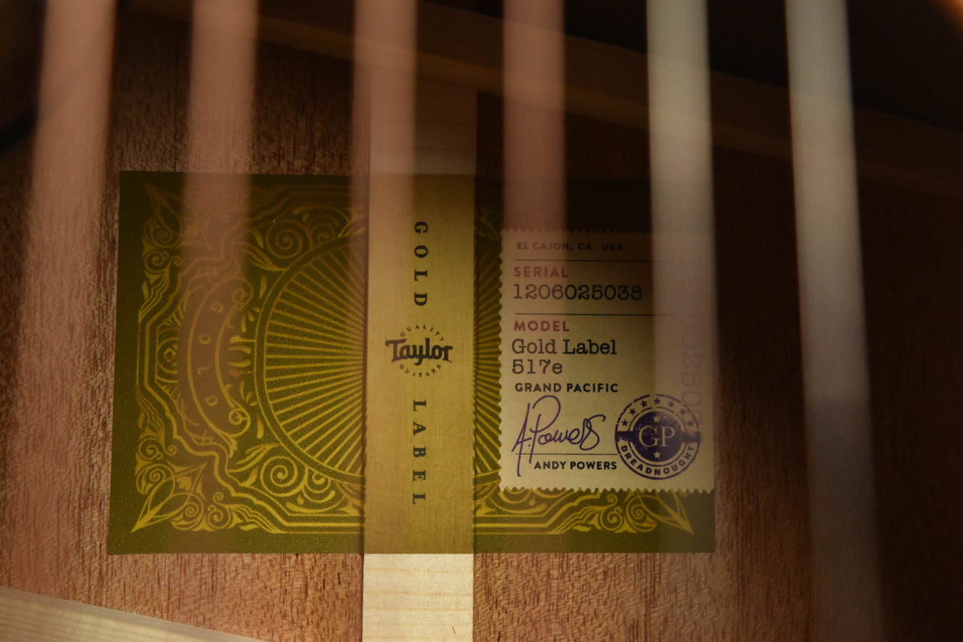 Taylor Gold Label 517E Acoustic Guitar Torrefied Sitka Spruce/ Mahogany Acoustic Guitar