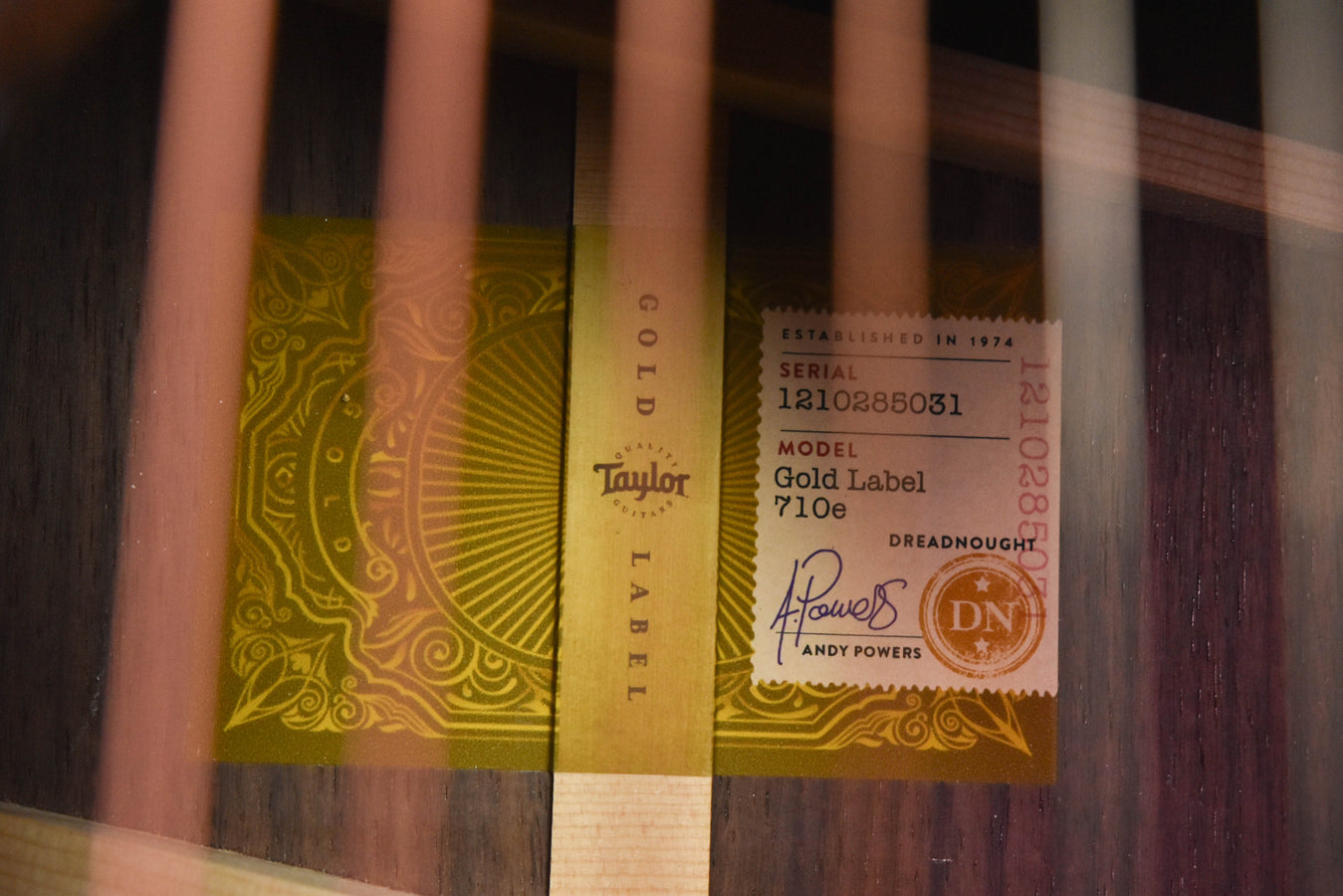 Taylor Gold Label 710E Indian Rosewood /Torrefied Sitka Spruce Acoustic Guitar