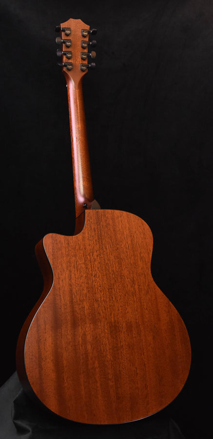 Used 326E baritone guitar back view with 8-string headstock