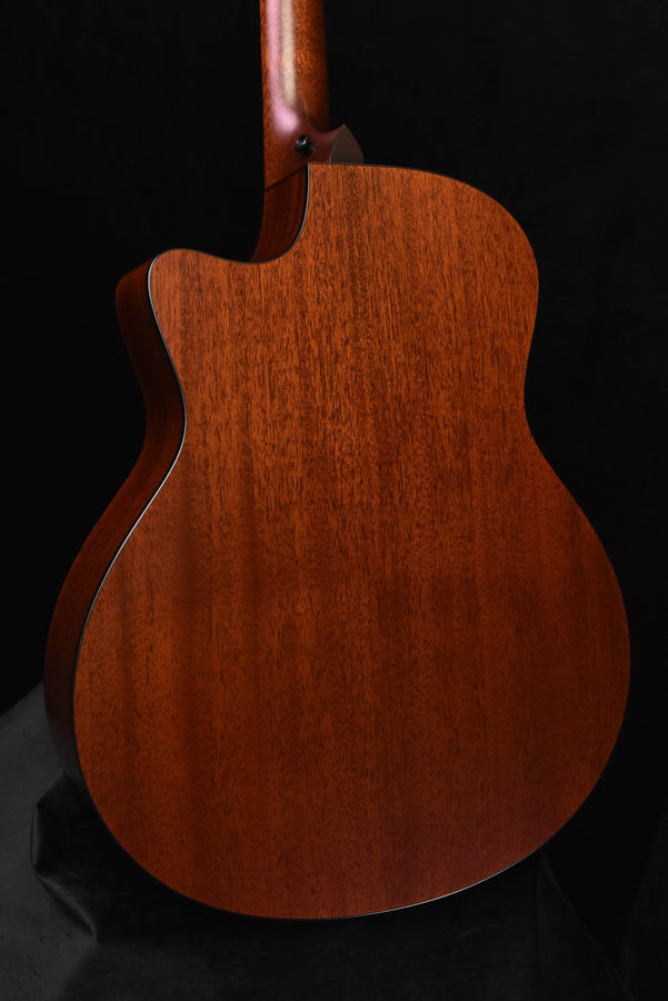 Used 326E baritone acoustic guitar, back panel close-up