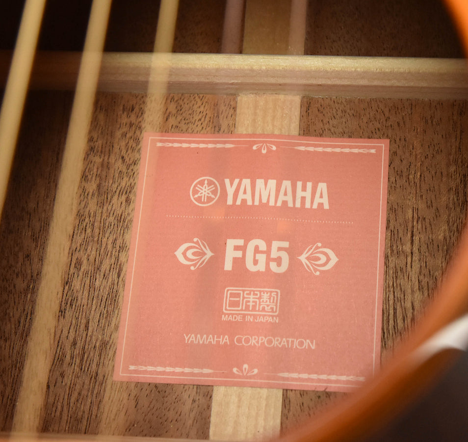Yamaha F5G Gloss "Red Label" Dreadnought Acoustic Guitar
