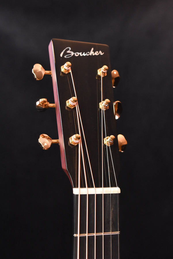 Boucher BG-152-G "Bluegrass Goose" Dreadnought Madagascar RW Back, Gold Pack Acoustic Guitar