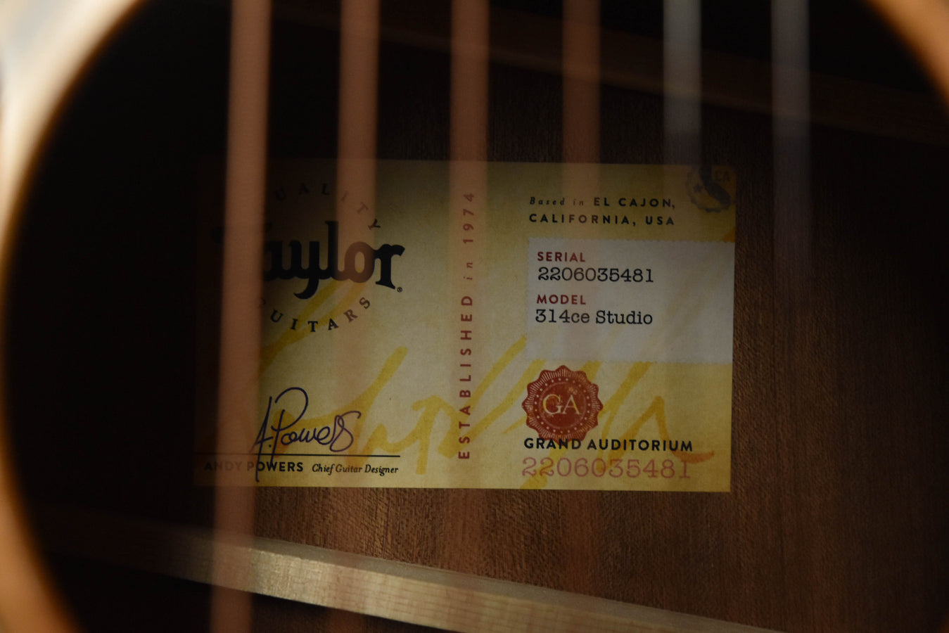 Taylor 314CE Studio Acoustic Guitar