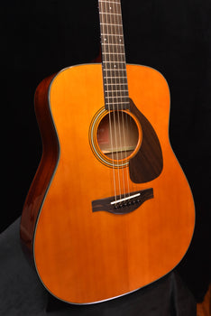 yamaha f5g gloss "red label" dreadnought acoustic guitar