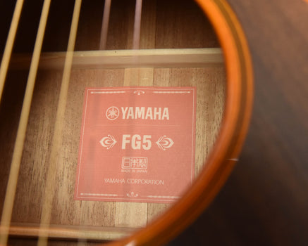 yamaha f5g gloss "red label" dreadnought acoustic guitar