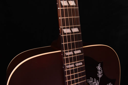 gibson hummingbird special satin wine red acoustic guitar