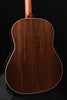 Acoustic guitar back panel with rich dark wood grain