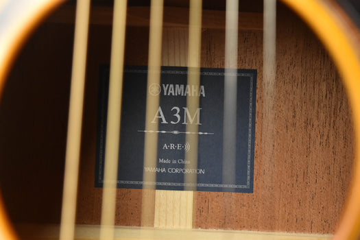yamaha a3m are vintage natural finish acoustic/electric guitar