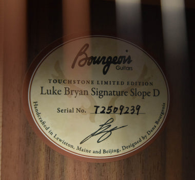 bourgeois touchstone luke bryan limited edition slope shoulder dreadnought acoustic guitar