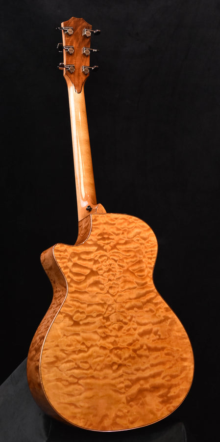 Taylor Custom Grand Concert Sinker Redwood and Quilted Maple 12 Fret Acoustic Guitar