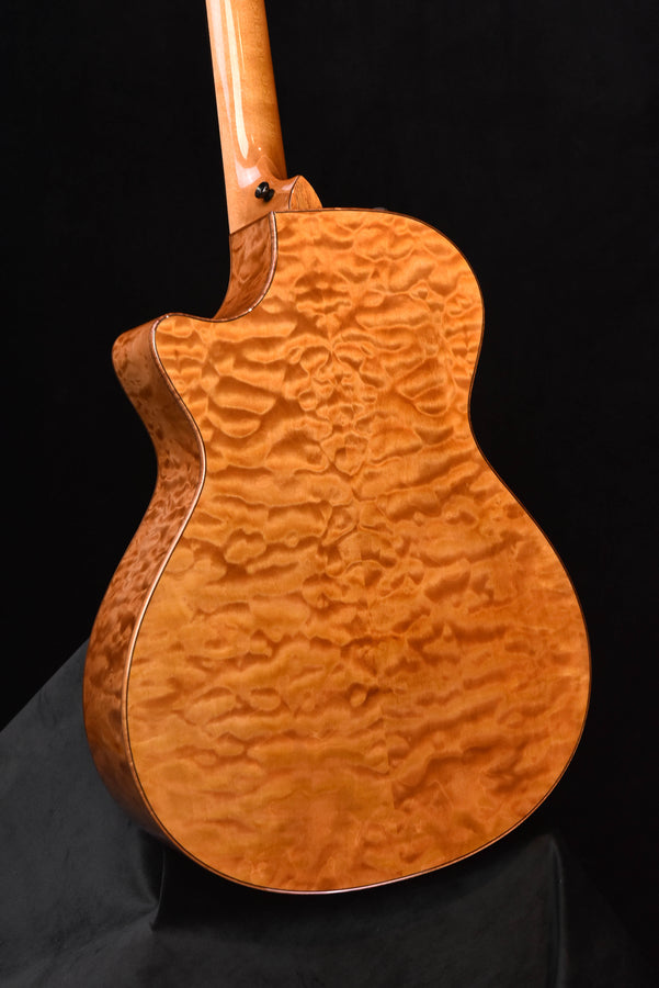 Taylor Custom Grand Concert Sinker Redwood and Quilted Maple 12 Fret Acoustic Guitar