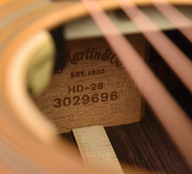 martin hd-28elrb dreadnought acoustic guitar with lr baggs anthem pickup