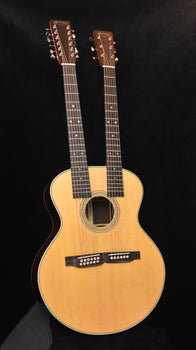 martin grand j-28dn double neck acoustic guitar