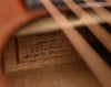 Back label marking 'Made in Mexico' on the guitar