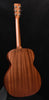 Satin all-mahogany acoustic guitar headstock and neck, front view