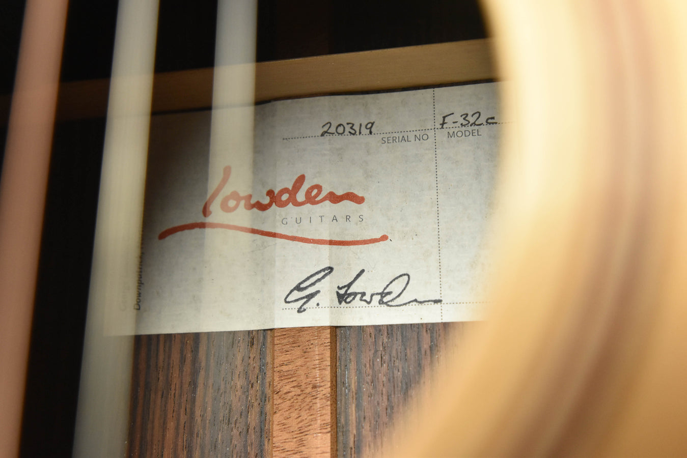 Used Lowden F32C Acoustic Guitar