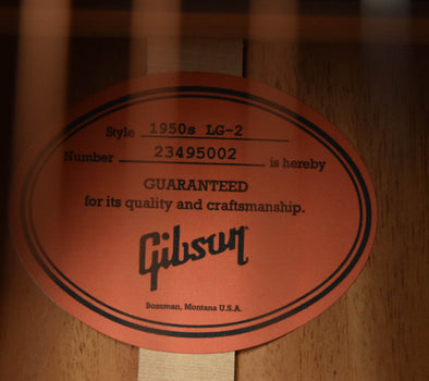gibson lg-2 50's original vintage sunburts acoustic guitar