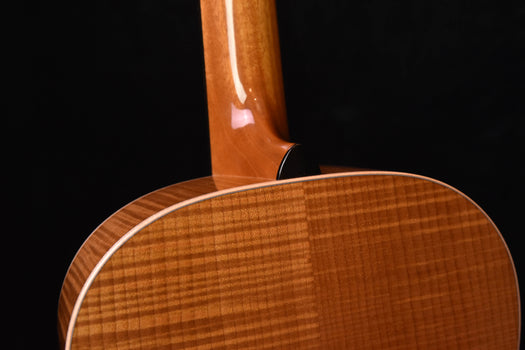 used boucher grand reserve 000 12 fret slot head acoustic guitar gr-hg-166-t torrefied flamed maple, torrefied adirondack spruce top