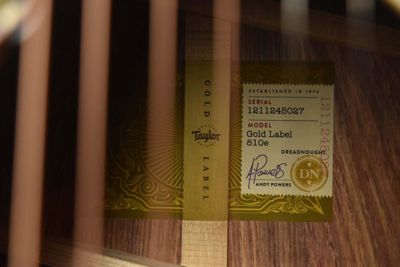 Taylor Gold Label 810E Honduran Rosewood and Torrefied Sitka Spruce Acoustic Guitar (Copy)