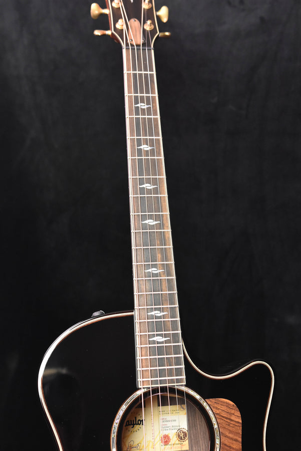 Taylor 814CE Builder's Edition Blacktop Acoustic Guitar- Adirondack Spruce top Top