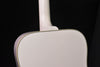 Alpine White Gloss acoustic guitar top with neck heel and body curve