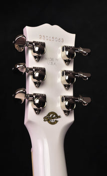 alpine white headstock with tuning machines, serial 23015063, and made in usa